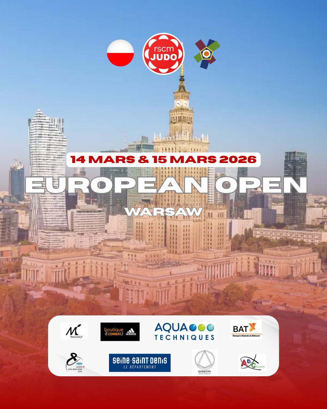 vignette Deux athlètes du club engagés à l'European Open de Warsaw 🇵🇱